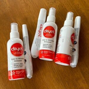 Dryel Odor & Wrinkle Releaser and Stain Remover Set of 3 NEW